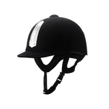 Y.J TAILS Premium Black Suede Equestrian Riding Helmets