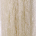 Y.J TAILS Pure White Natural Loop Top Tapered Bottom 28"-30" Horse Tail Extension aW1