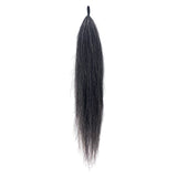 Y.J TAILS Dark Grey Natural Loop Top Tapered Bottom 28"-30" Horse Tail Extension aG1