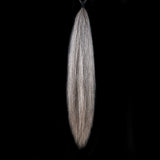 Y.J TAILS Mid Grey Natural Loop Top Tapered Bottom 28"-30" Horse Tail Extension aG2