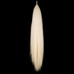 Y.J TAILS Pure White Natural Loop Top Tapered Bottom 28"-30" Horse Tail Extension aW1