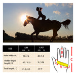 Y.J TAILS Womens Horse Riding Gloves Equestrian Women Ladies Girls