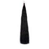 Y.J TAILS Jet Black Rubber Top Blunt Bottom Horse Tail Extension 28"-36" B1