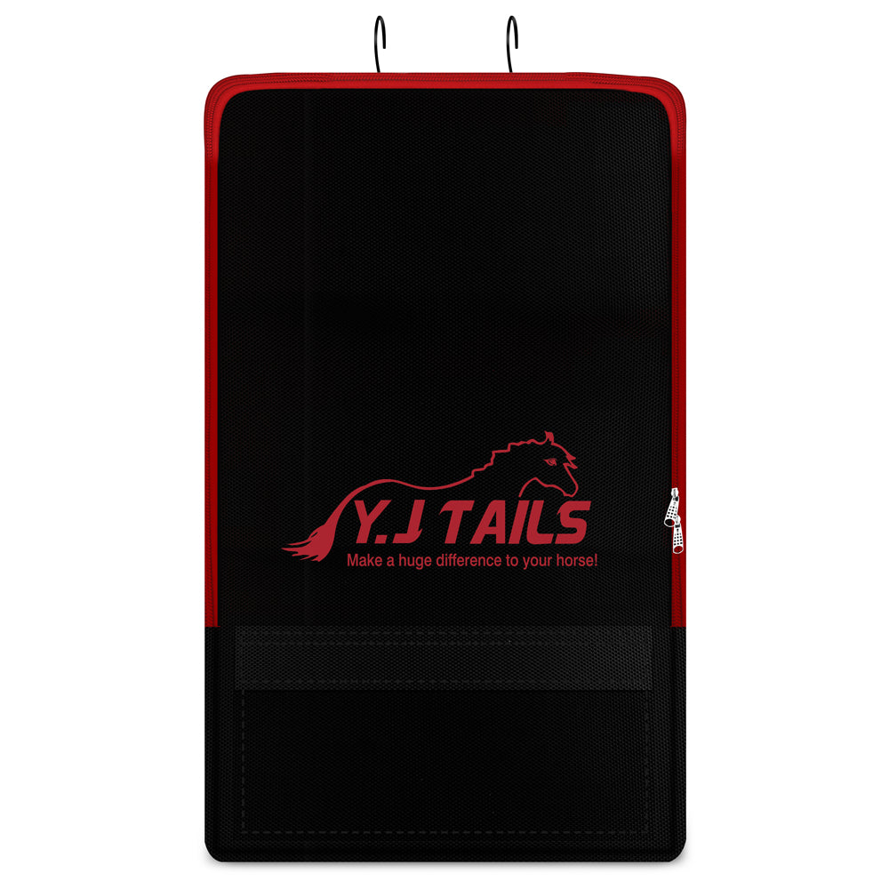 Y.J TAILS Bridle/Halter Bag with 3 Prong Tack Rack Horse Tack Carry Ba