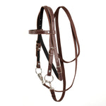 Y.J TAILS Adjustable Western Browband Horse Bridle Leather+Cloth