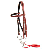 Y.J TAILS Adjustable Western Browband Horse Bridle Leather+Cloth