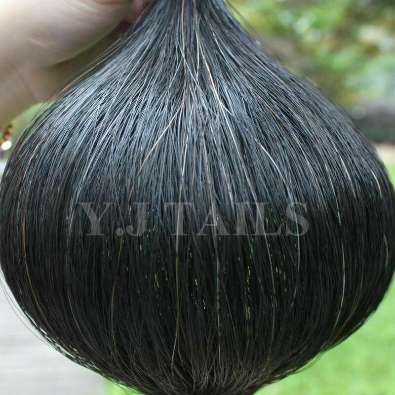 KATHYS TAILS Real Horse Hair Tail Extension – 1lb, 36" Blunt Cut, Choice Of 7 Colors, Free Bag